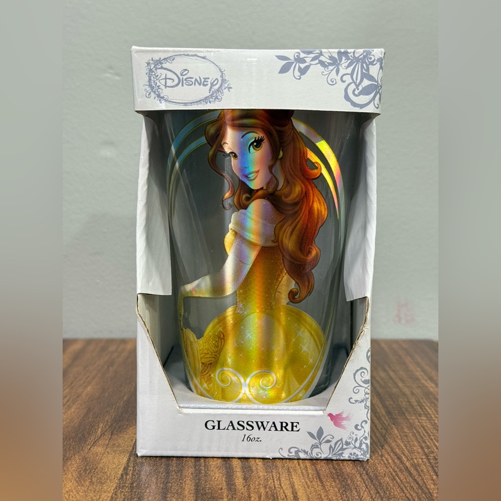 Disney 16oz princess glass Belle